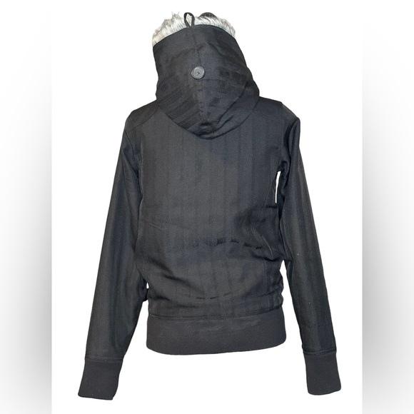 Vans Off the Wall y2k hooded jacket black size S EUC button and zipper closure - Picture 6 of 9